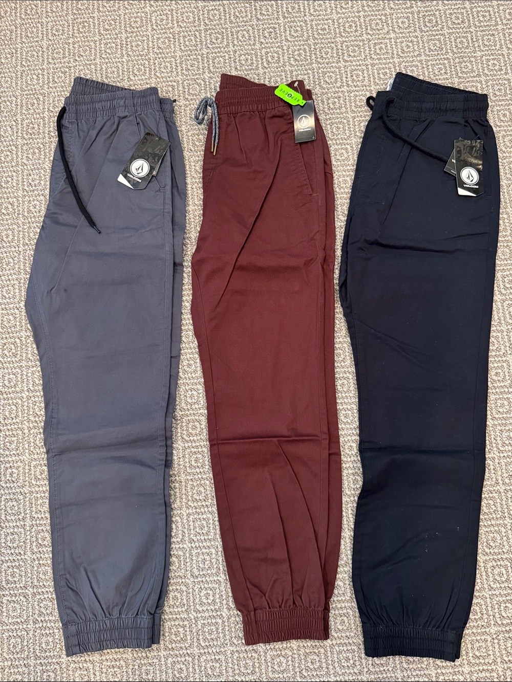Volcom Men’s Jogger Pants (3 pairs)